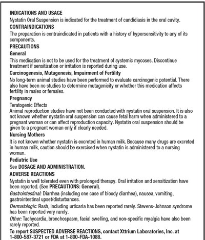 Insert (Nystatin Inst 3)